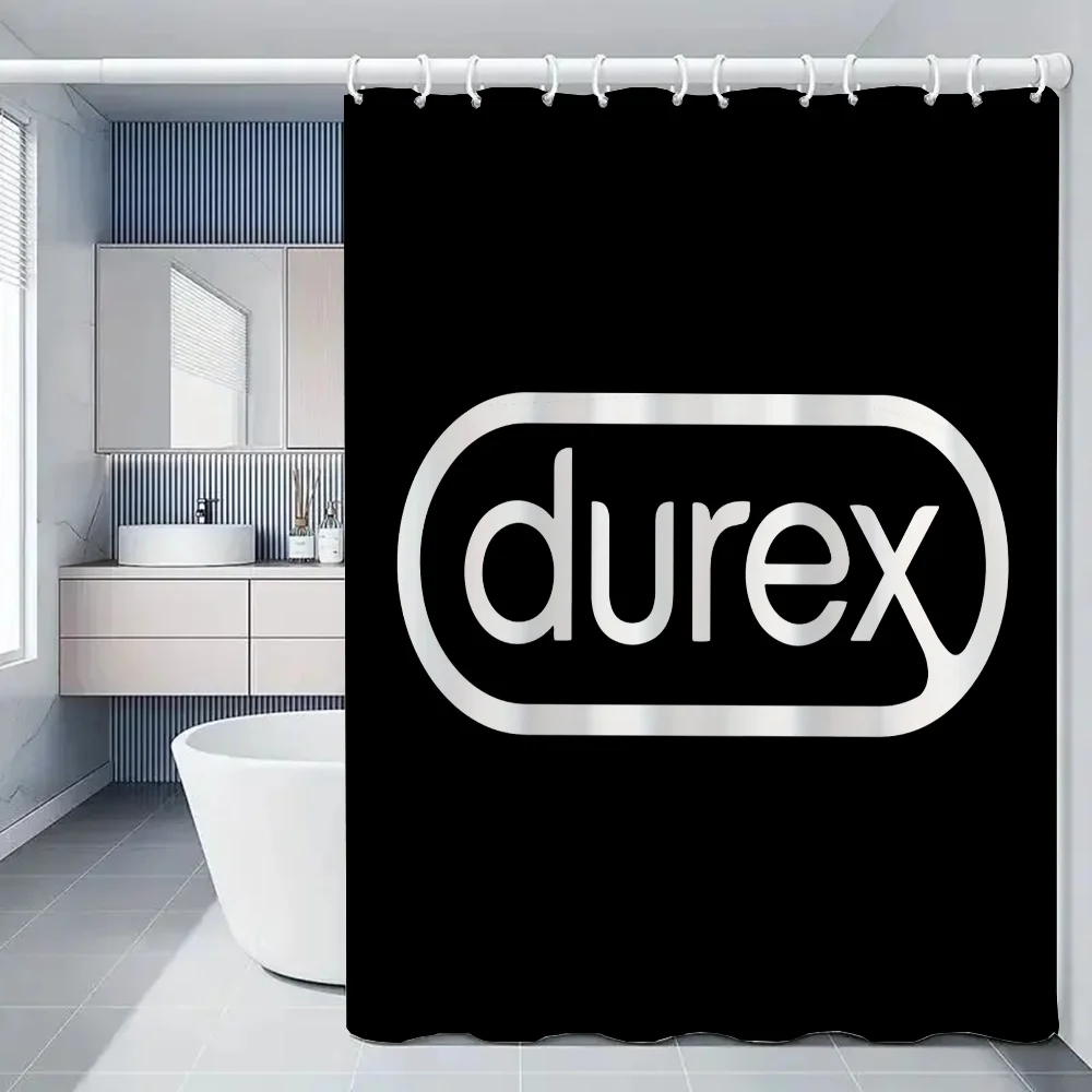 Waterproof and Mildew Proof Shower Curtain Set Durex Full Bathroom Curtains Bath Fabric 200x180 Curtins Funny Products Household