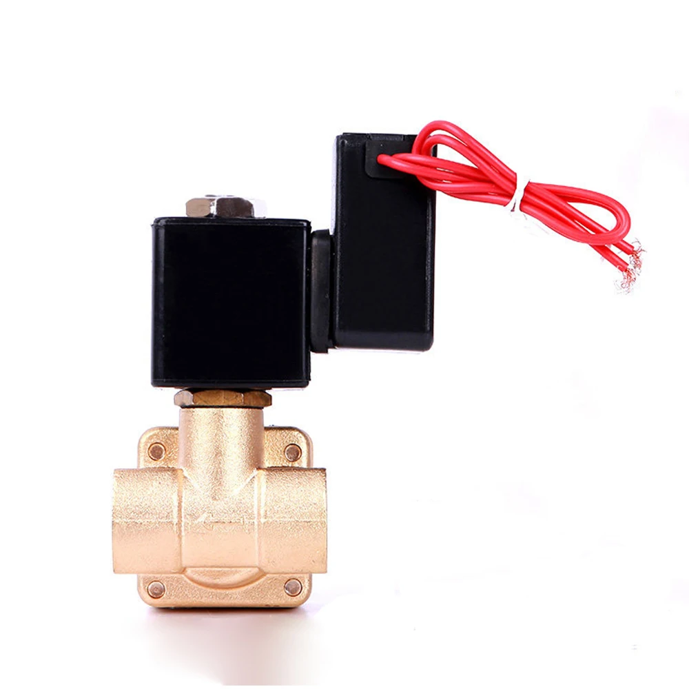 

1/2" Brass High Pressure Non Hot Solenoid Valve 110V 24V 12V 24v Normally Closed