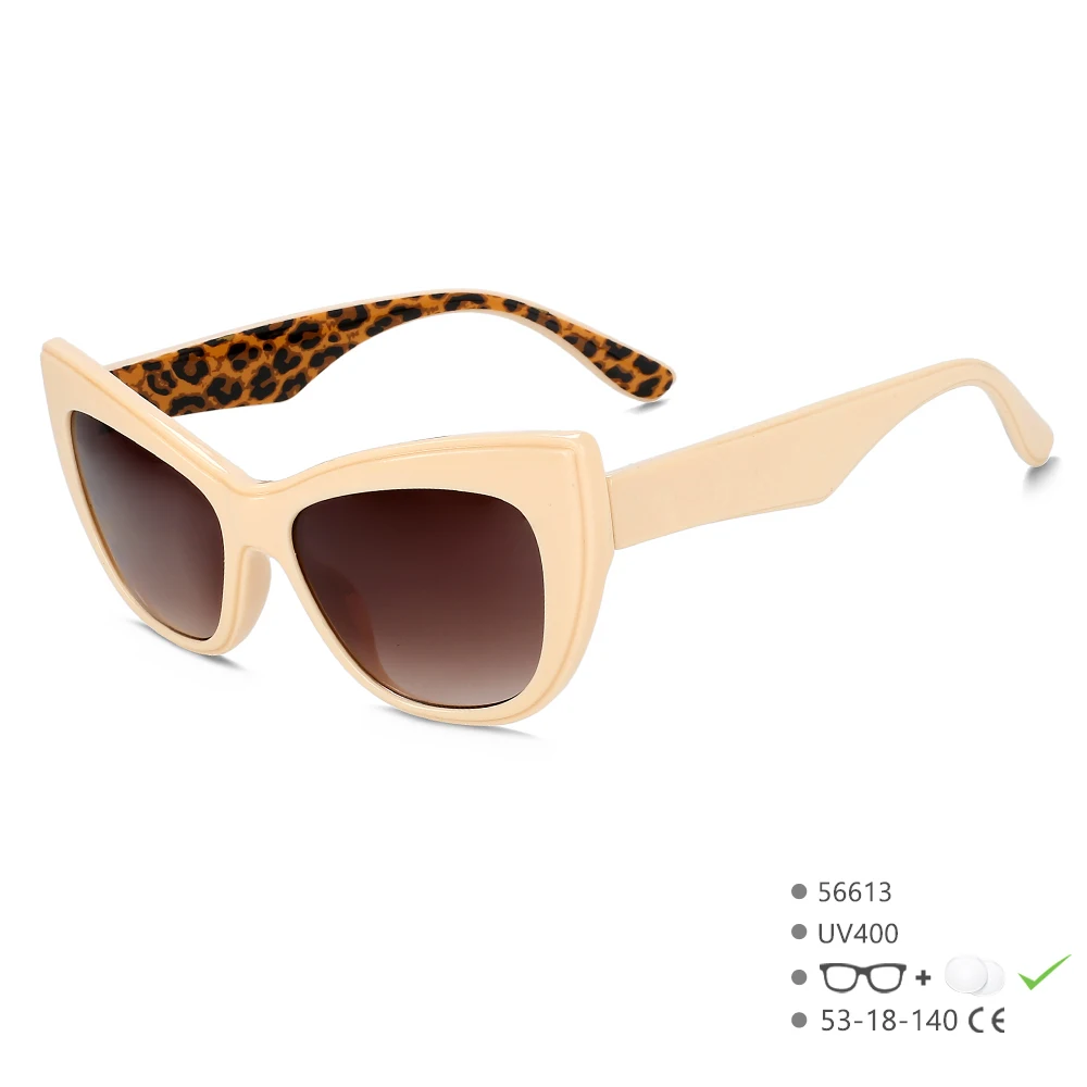 56613 Retro Sonnenbrille Männer Mode Farbverlauf Farbe im Freien UV-Schutzbrille Frauen beliebte Cat Eye Sonnenbrille