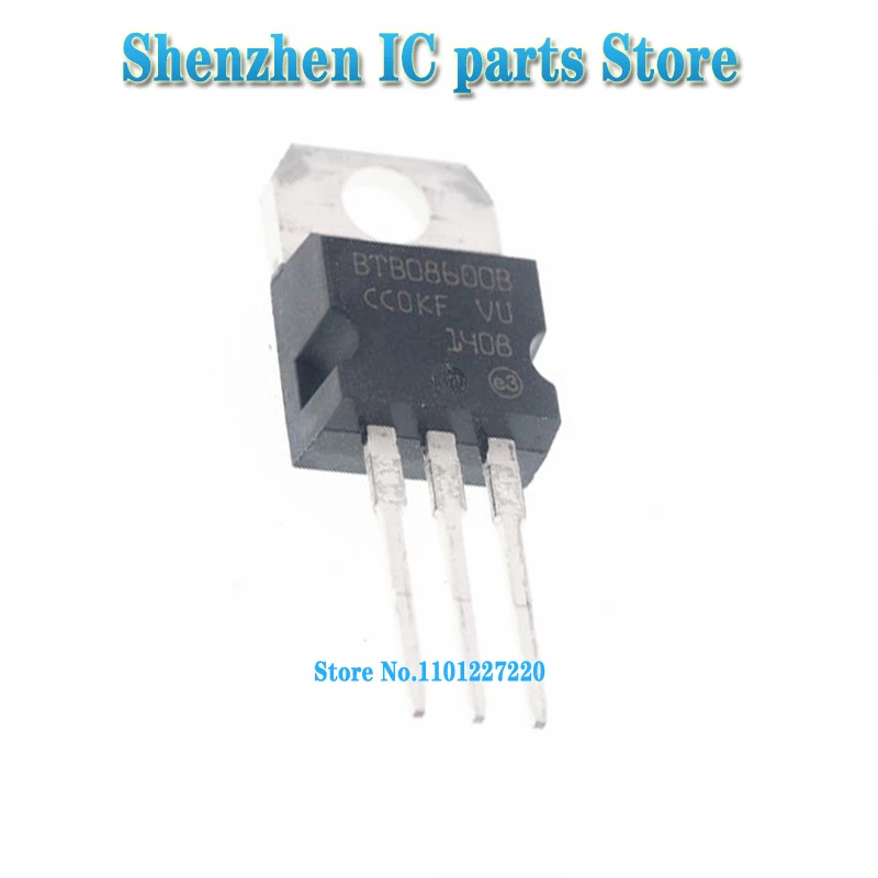 10PCS/lot BTB08 BTB08-600B 600V TO-220 new and original In Stock