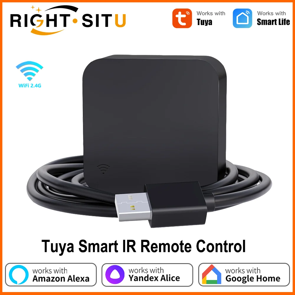 Tuya Smart IR Control remoto WiFi Smart Life para automatización del hogar inteligente reemplazar TV DVD AUD AC remoto funciona con Alexa Google Home