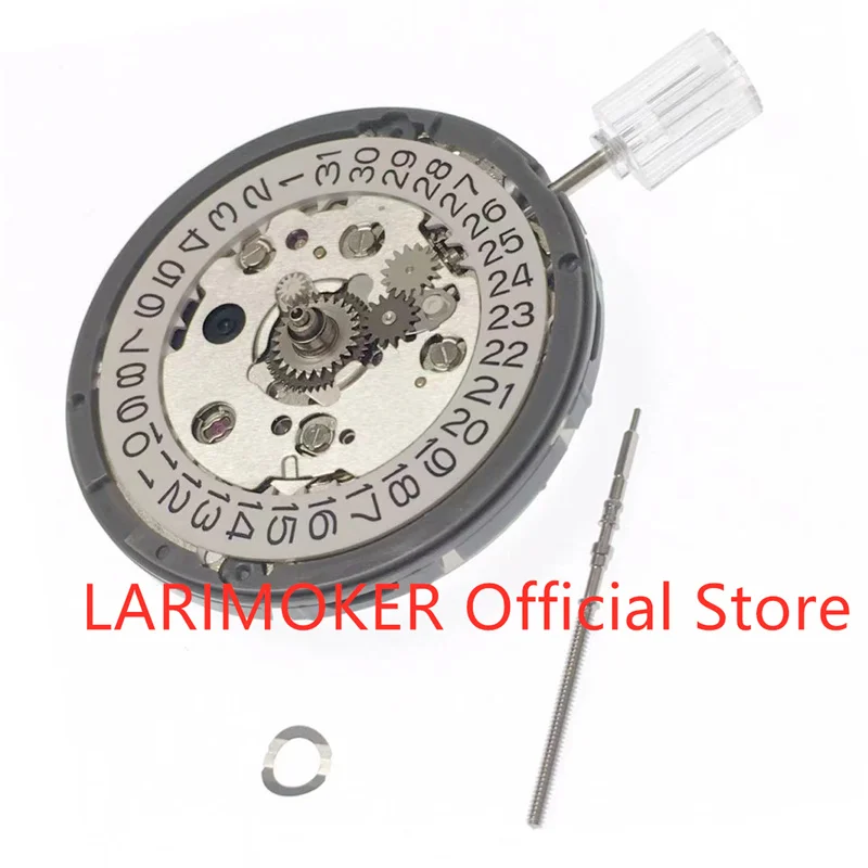 

LARIMOKER New Original Replacement 24 JEWELS NH34A GMT Date Automatic Mechanical Movement High Accuracy Winding Stem Set