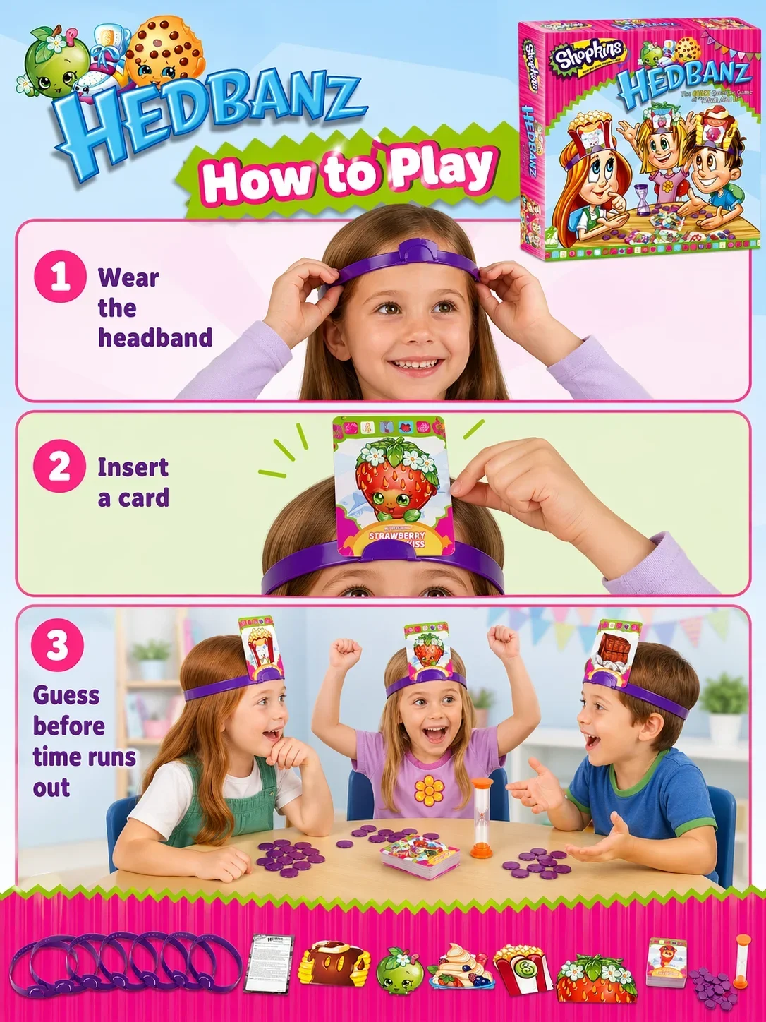 Hedbanz Headband Guessing Party Game, High Premium Quality Casual Interactive Toy For Family Friends Gathering, English Edition - view 6