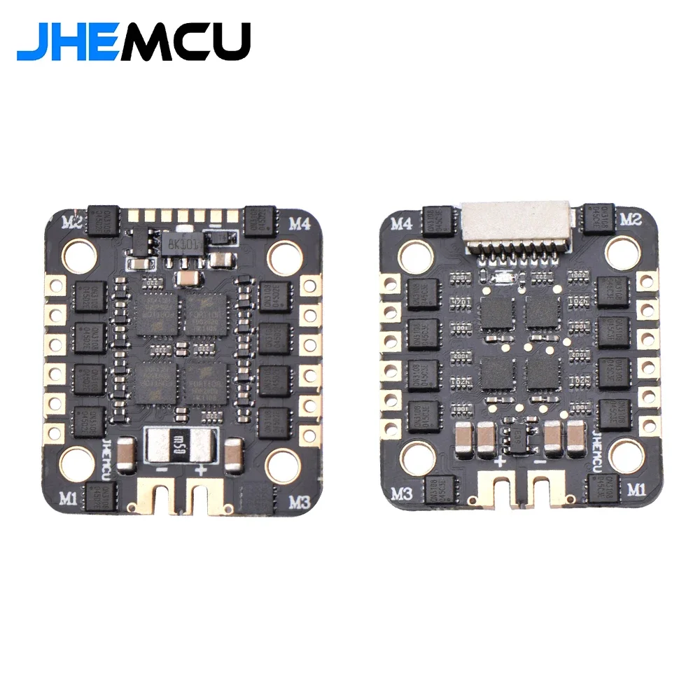 JHEMCU EM40A BLHELI_S 4in1 Brushless ESC 2-6S DShot600 Hole Distance 20mm / M3 for FPV Racing Freestyle Micro Drone