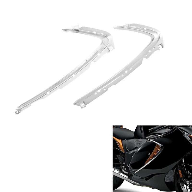 

Motorcycle Chrome Front Side Cowlings Fairing For Suzuki Hayabusa GSX1300R 2022-2023