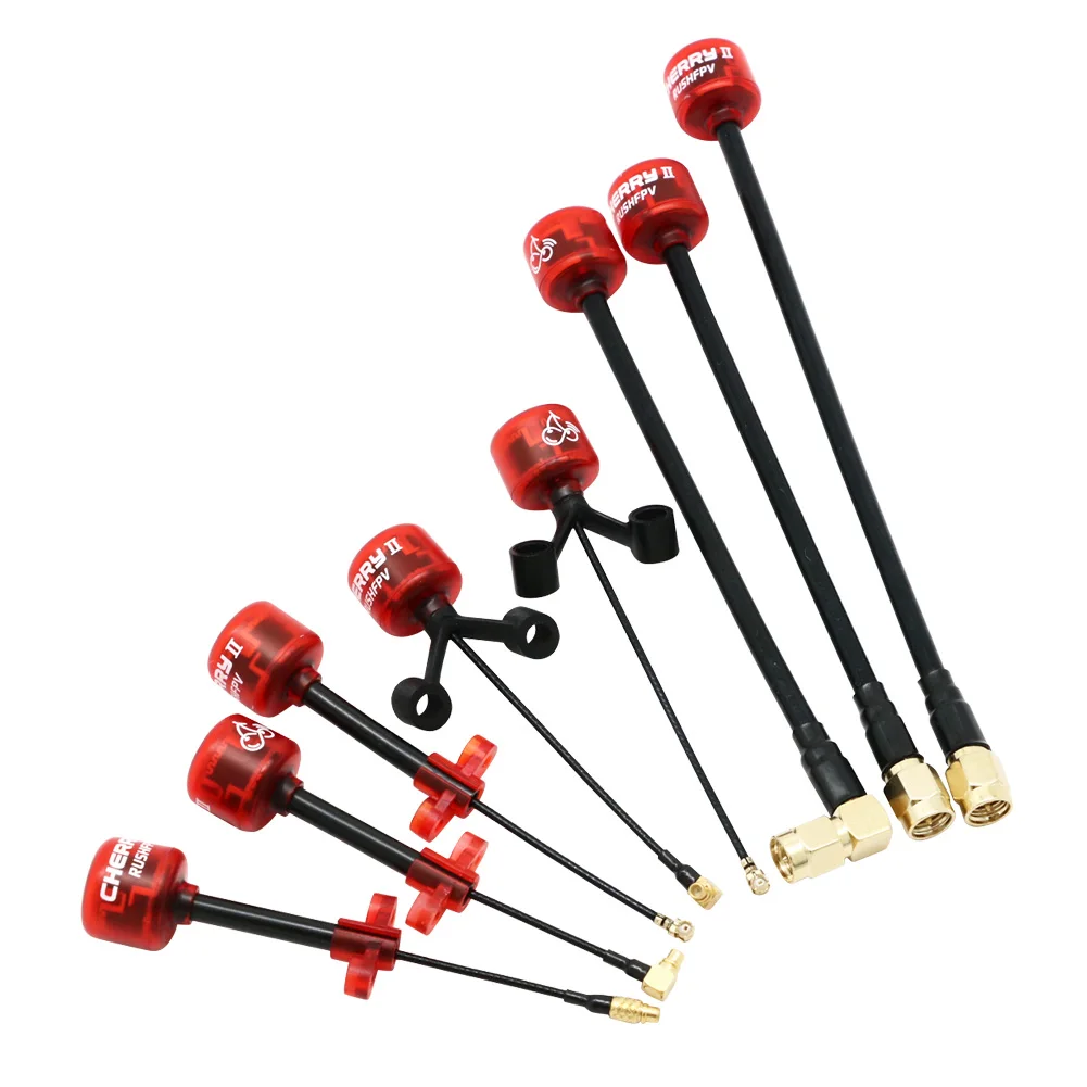 1pcs RUSHFPV Cherry II Generation 5.8Ghz 1.8dbi LHCP/RHCP Long Range FPV Antenna MMCX/ SMA/ UFL/ SMAULTRA Plug For FPV Drone