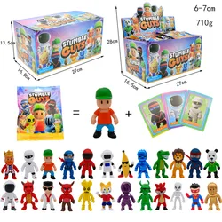 Stumble Guys Action Figure Brinquedos de Cartas, Kawaii Anime Game Character, Modelos de Cartões, Coleção 3 