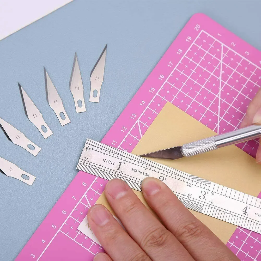 Engraving Blade For X-Acto Exacto Tools SK5 Graver 11# Blades Cutter Craft Knives PCB Repair Hand Tools Fit For Mobile Phone