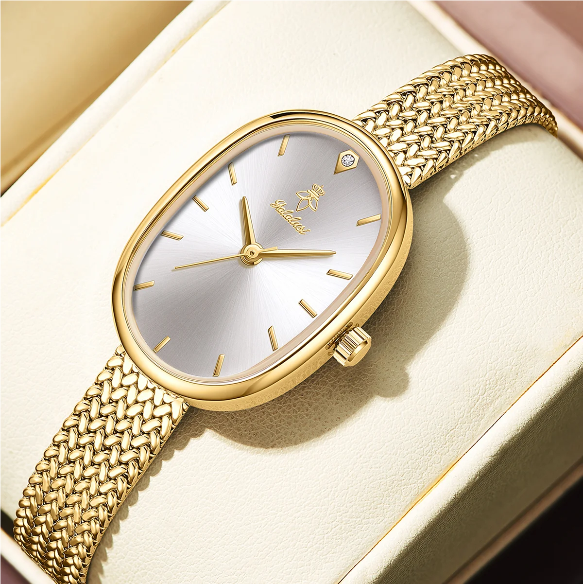 

YaLaLuSi Роскошные женские водонепроницаемые кварцевые часы, ультратонкие, с золотым металлическим ремешком, повседневные спортивные наручные часы, бесплатная доставка, лучший подарок