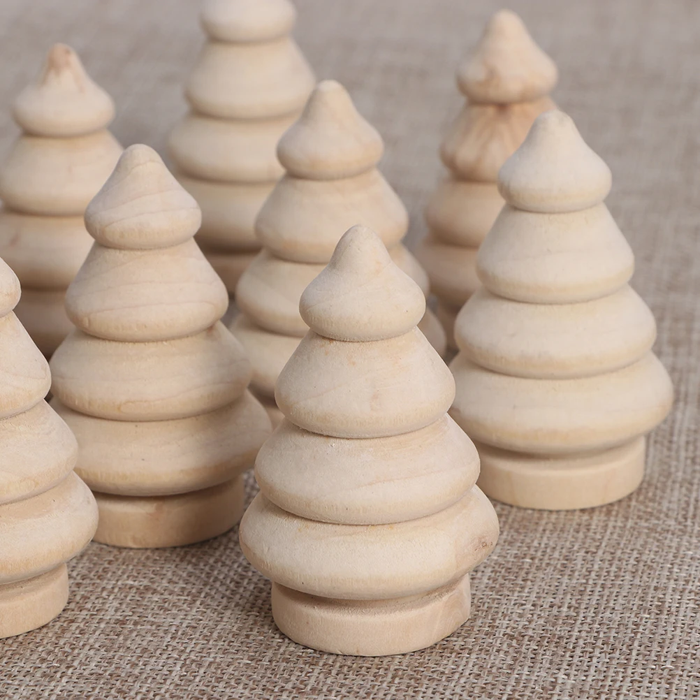 

20Pcs Wooden Christmas Tree Peg Blank DIY Cake Topper Party Decoration Handmade Keepsake Gift DIY Cake Topper