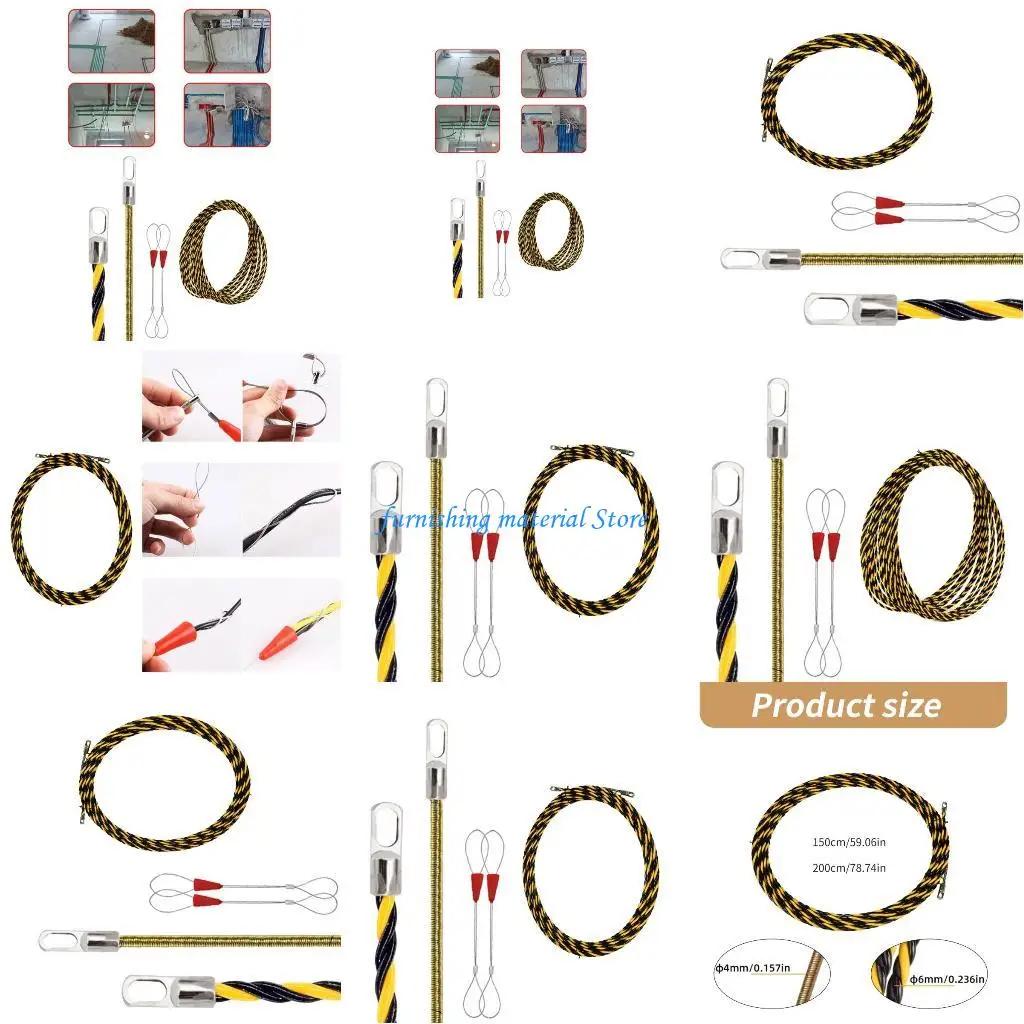 Y5GD Fish Tape Electrical Wire Threader Manual Cable Puller Tool for Electr