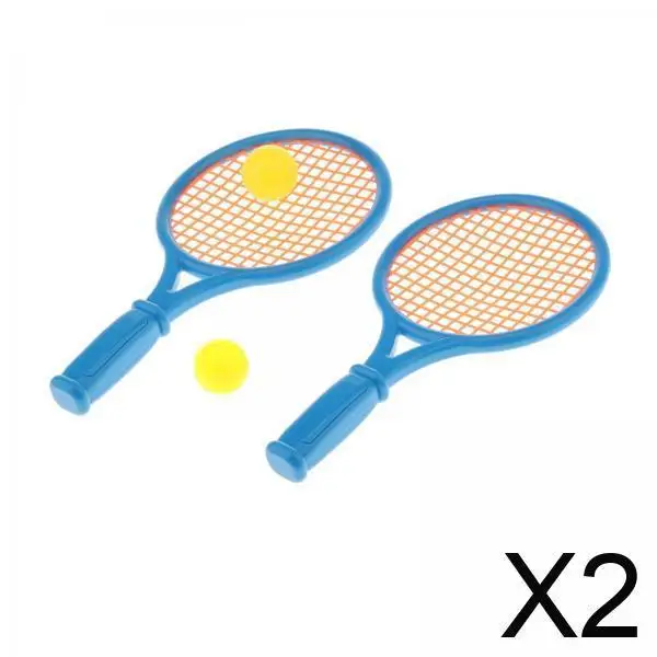 

Набор теннисных ракеток с двумя мячами для игр в помещении и на открытом воздухе