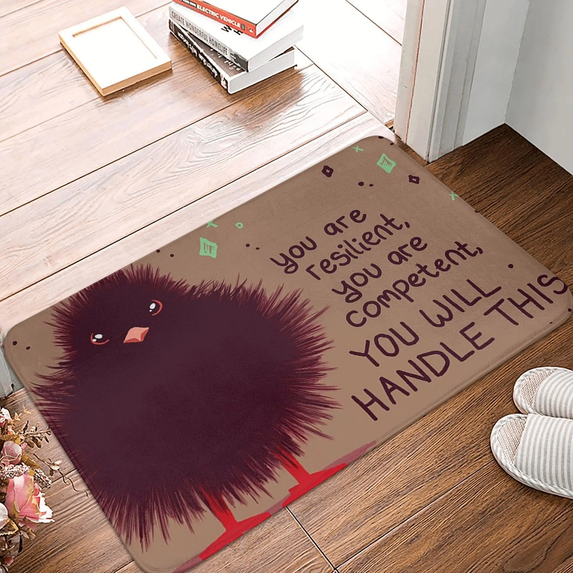 

YOU WILL HANDLE THIS Baby Crow Fuzzbutt Anti-slip Doormat Floor Mat Carpet Rug for Kitchen Entrance Home Balcony Footpad Mats