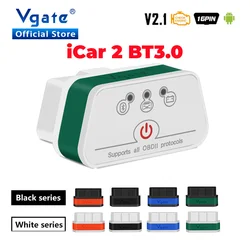 Vgate iCar2 ELM327 V2.1 Car Diagnostic Bluetooth OBD 2 OBD2 ElM 327 for Android/IOS Auto Scanner Tool odb2 Scaner Code Reader