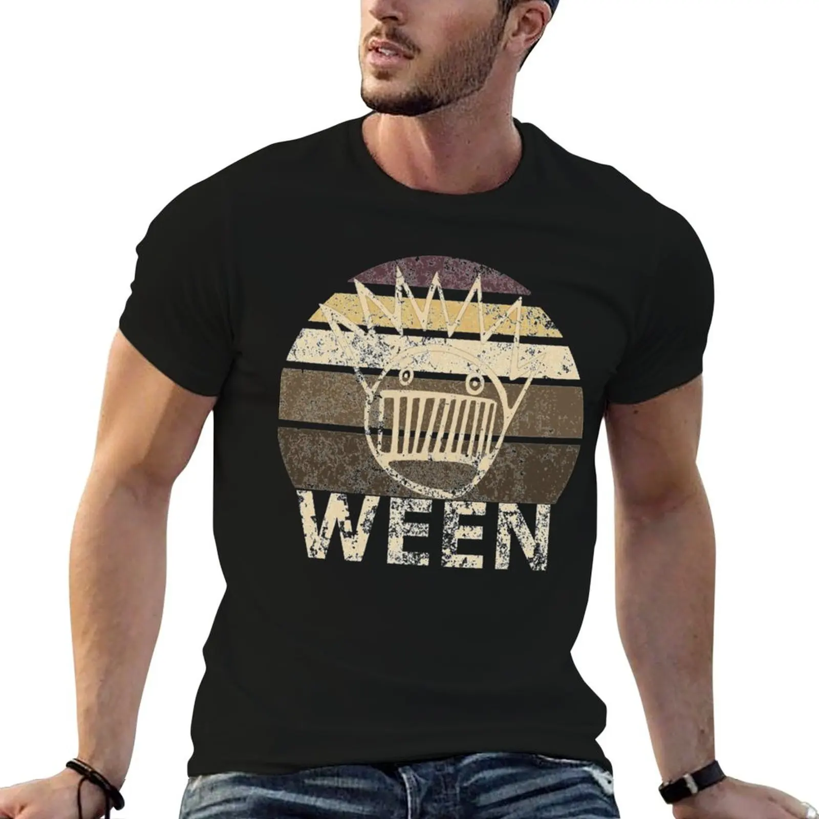 

t fit T-Shirt heavy WEEN for Retro slim t man Vintage cotton Essential man Boognish shirts shirt