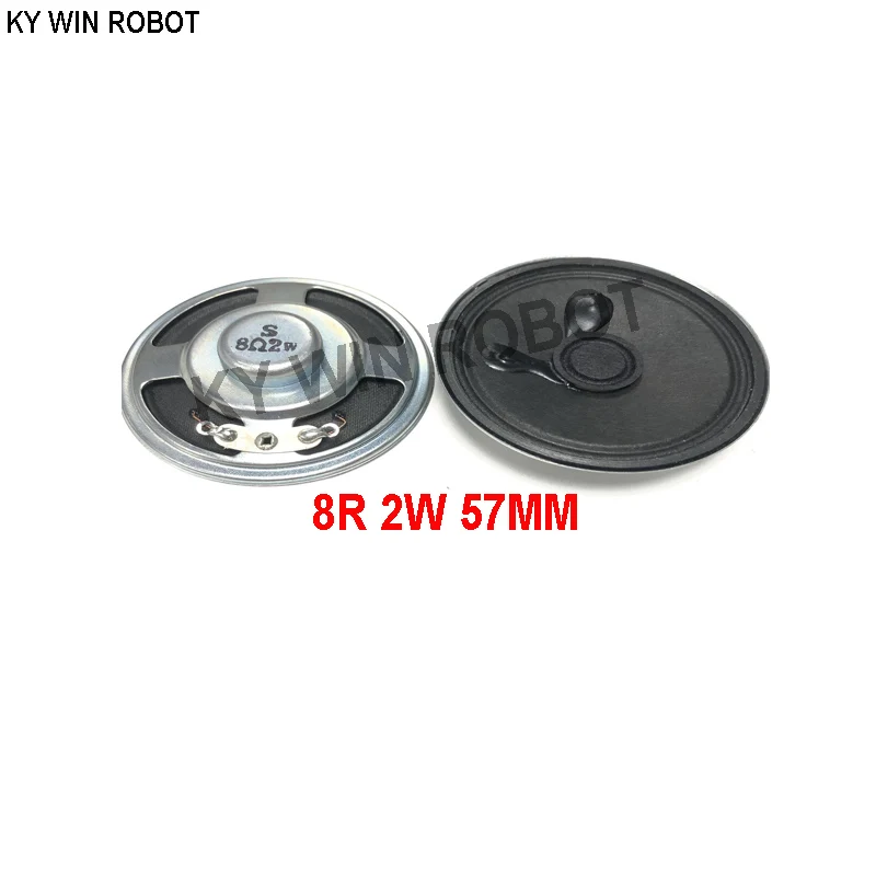 

2pcs/lot New Ultra-thin speaker 8 ohms 2 watt 2W 8R speaker Diameter 57MM 5.7CM thickness 13MM