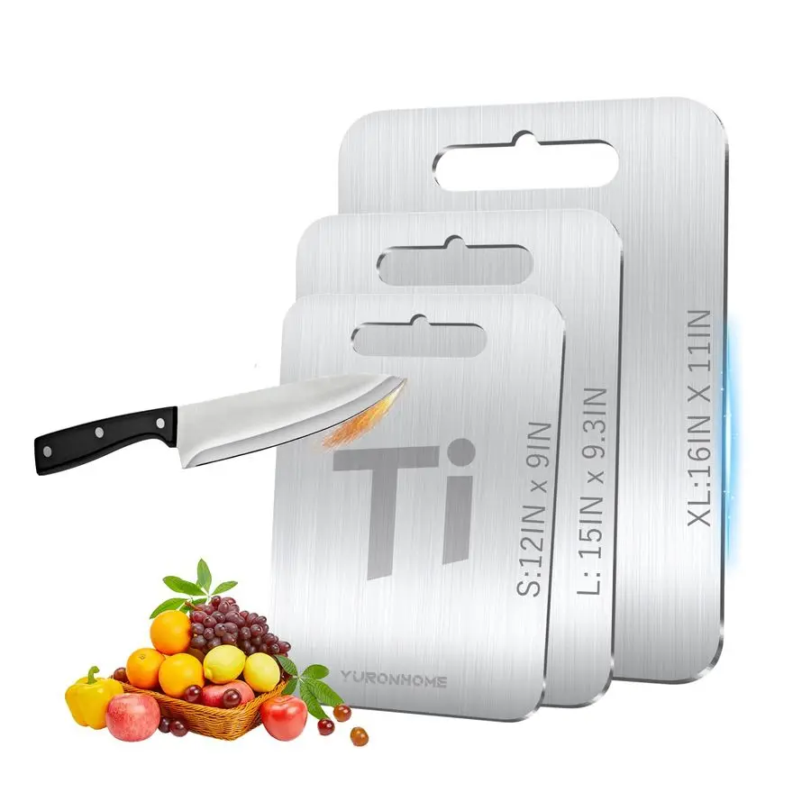 

Cutting Boards Set of 3, Cutting Boards for Kitchen, DoubleSided FoodGrade, No toxic, New Upgrade, Hygiene Durable Dishwasher Sa