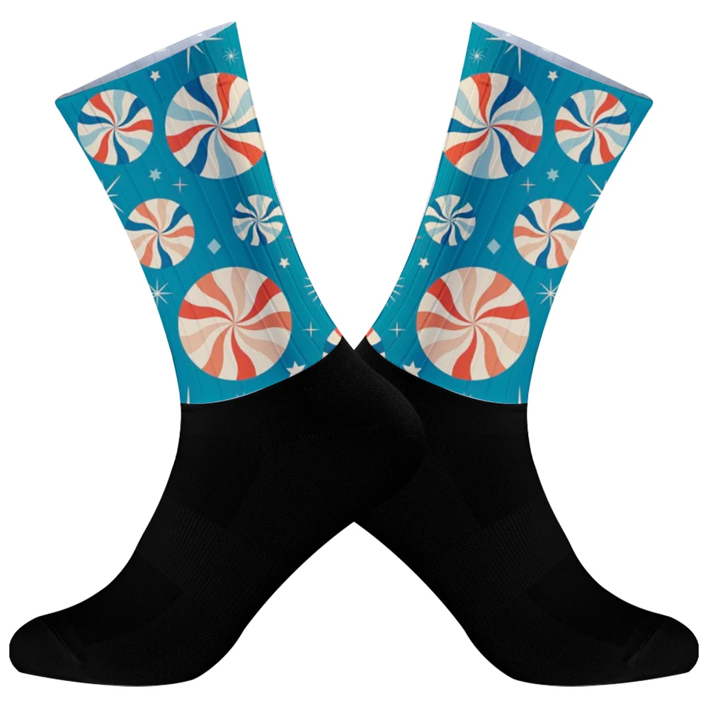 

2025 комфортные шоссейные велосипедные спортивные носки, силиконовые велосипедные носки для мужчин и женщин, баскетбольные велосипедные носки, новые