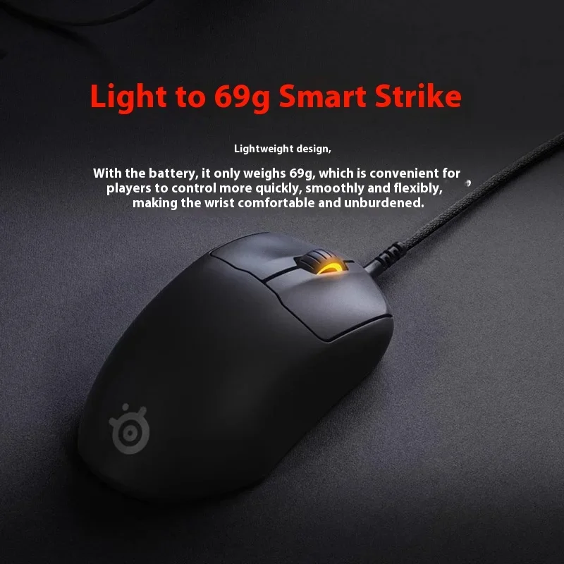 Steelseries Prime Wired Mouse 6 Buttons Can Compile Truemove Pro Optical Sensor Rgb Lighting Effect Gaming Esports Ergonomics