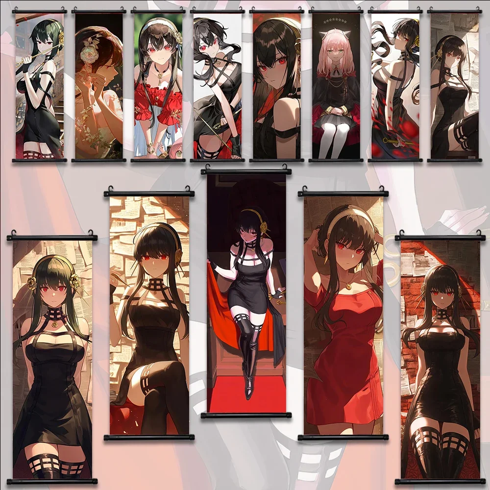 

SPY FAMILY Hanging Scroll Poster Wallpaper Wall Artwork Canvas Painting Picture Print Sexy Home Decoration Hot Anime Art Gift