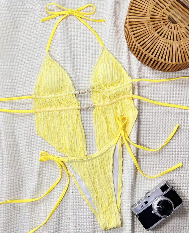 مثير التجاعيد Tankini الرسن بيكيني النساء 2026 الصلبة البيكينيات انقسام ثوب السباحة الصيف الدانتيل يصل ملابس السباحة بحر