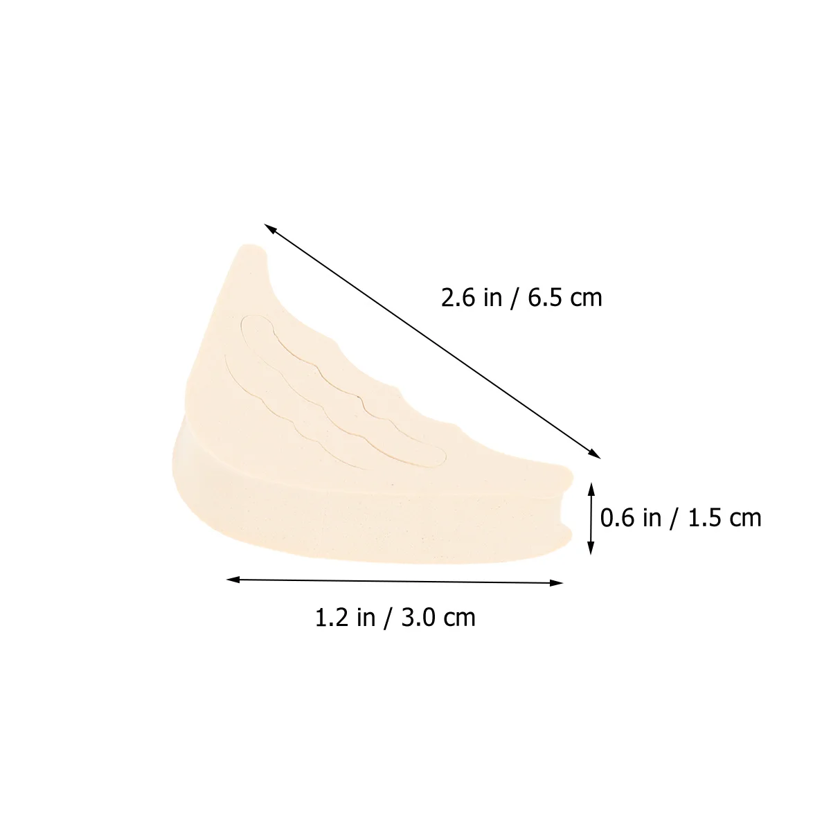 

2Pairs Invisible Forefoot Pad High Heel Insole Antislip Pressure Relief Foot Comfort Protector High Heel Insole