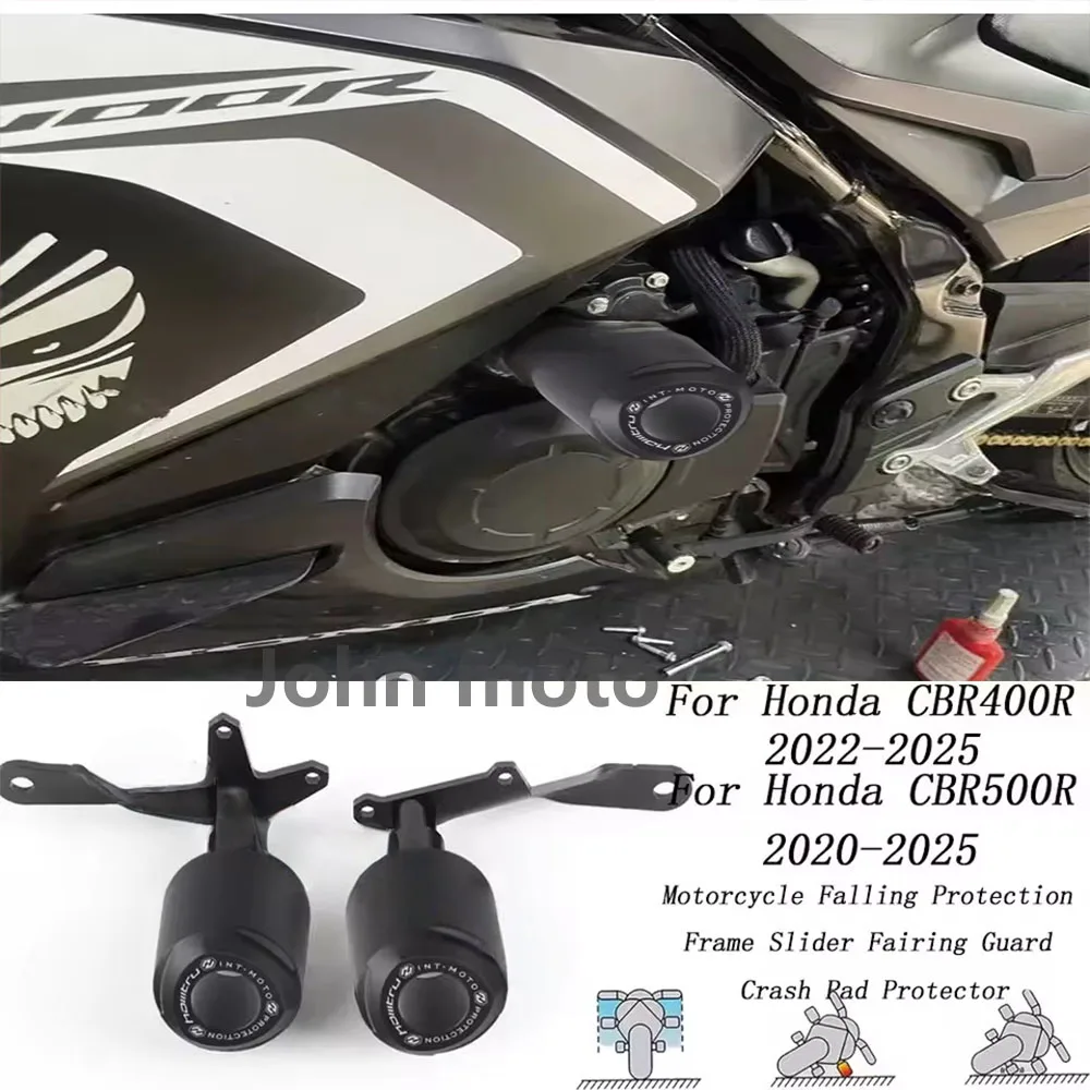 

2022-2025 Motorcycle Falling Protection Frame Slider Fairing Guard Crash Pad Protector For Honda CBR400R CBR500R 2020-2025