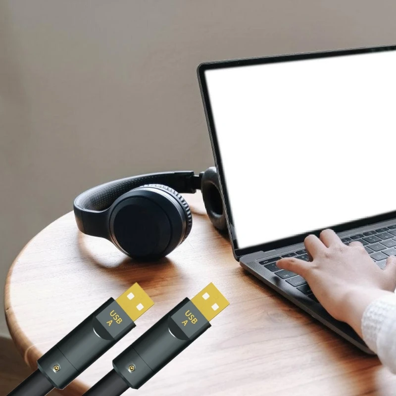 50-200cm comprimento 6n USB USB Cable Line Routh Reduct Quality Rich e Clear Sound Performances