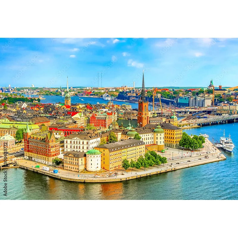 NITREE Art Cloth Background European Landscape Famous Scenic Spots Street  Night Scene Photography Background Props  OZ-07