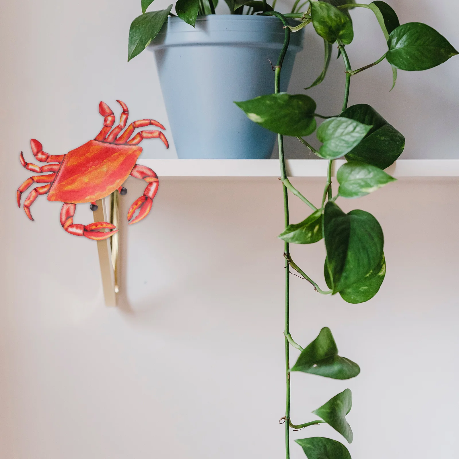

1Pcs Creative Crab Wall Hanging Decor Natural Artistic Design for Home Office Indoor Wall Decoration Hanging Decor