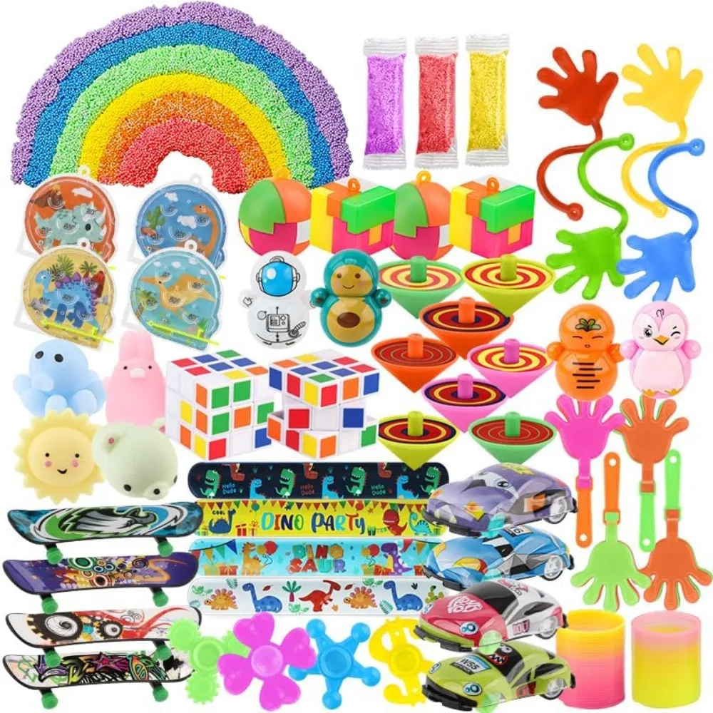 

60 Pcs Party Favors Carnival Treasure Box Toys Classroom Prizes Small Mini Bulk Gifts Toys Pinata Easter Basket Stuffers for Kid