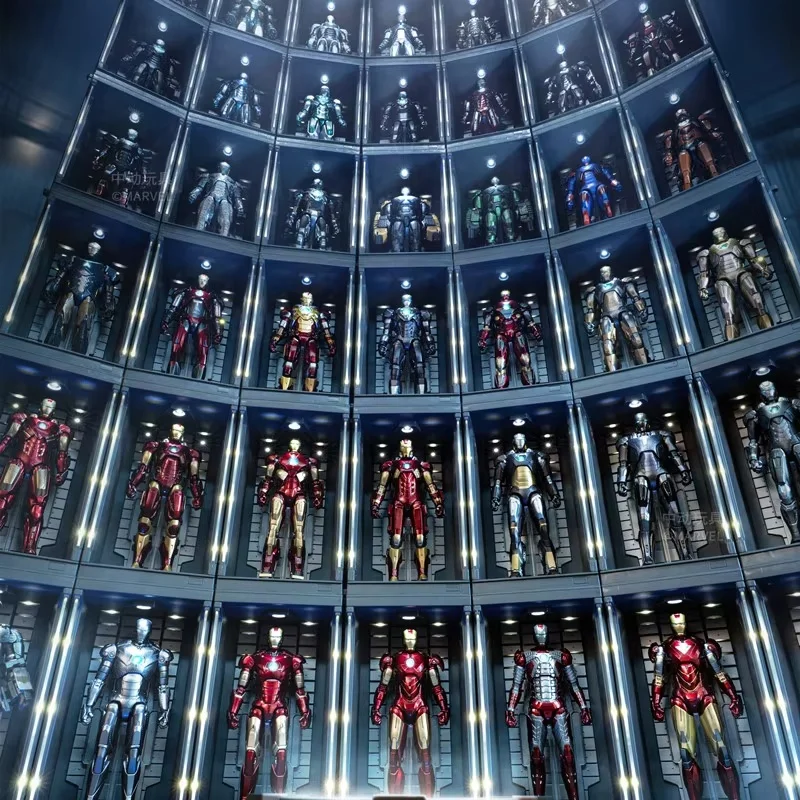 Genuine Zd Toys Iron Man Hangar Fit For Iron Man Action Figures Display Collectible Model Peripheral Nice Birthday Gifts
