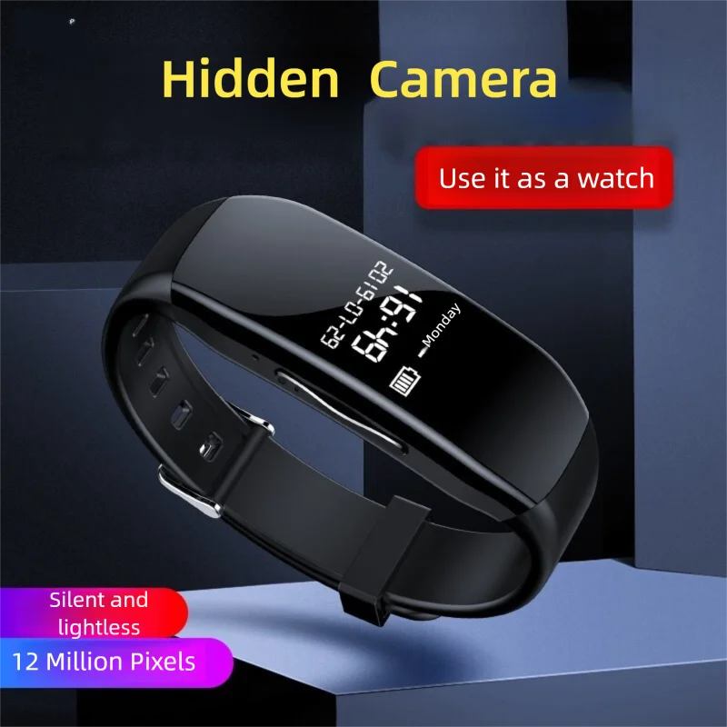 Mini Camera 1080P HD DV Small Cam Audio Voice Video Recorder Bracelet Micro Camcorder Wristband Support Hidden TF Card