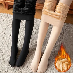 Thermal Stockings Woman Winter Warm Pantyhose Sexy Elasticity Translucent Effect Fleece Tights Slim Female Streetwear Leggings