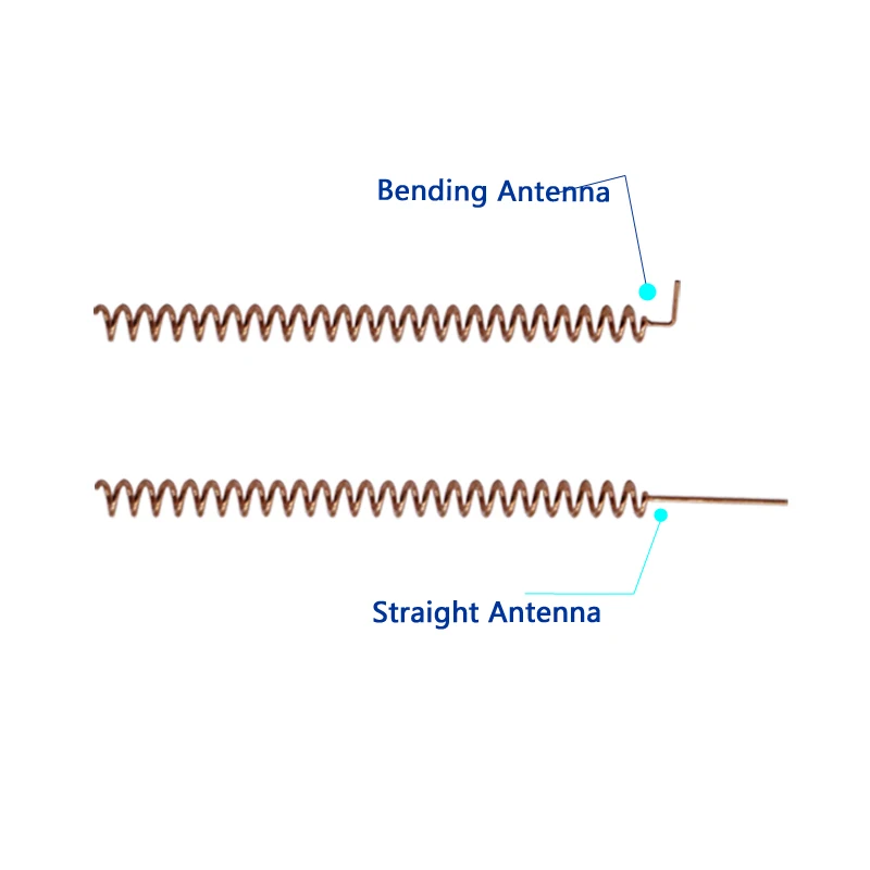 Imagem -02 - Antena Interna Helicoidal Aérea Omni Wifi para Soldagem Controle Remoto 433mhz Lora 3dbi Spring Coil Pcb 100 Pcs