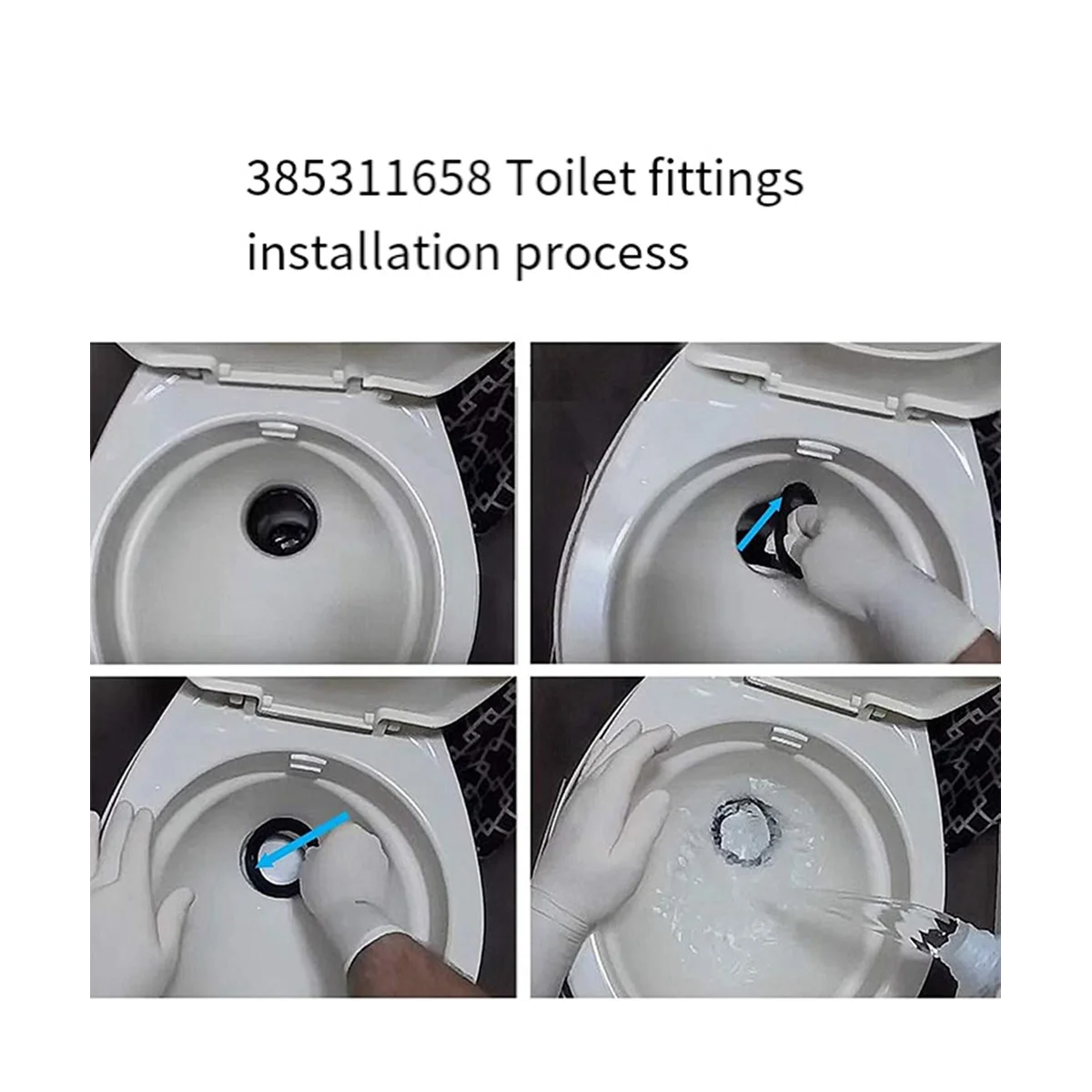 3Pcs Toilet Flush Ball Seal 385311658 for Dometic RV 300 310 320 301 Motorhome Camper Trailer Toilets