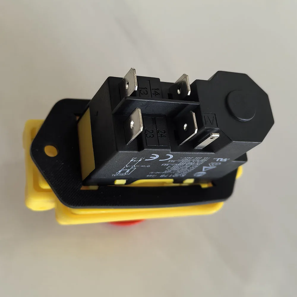 KEDU KJD17B 5pins 250V Emergency Stop Pushbutton Switch Machine Tool Equipment Switches