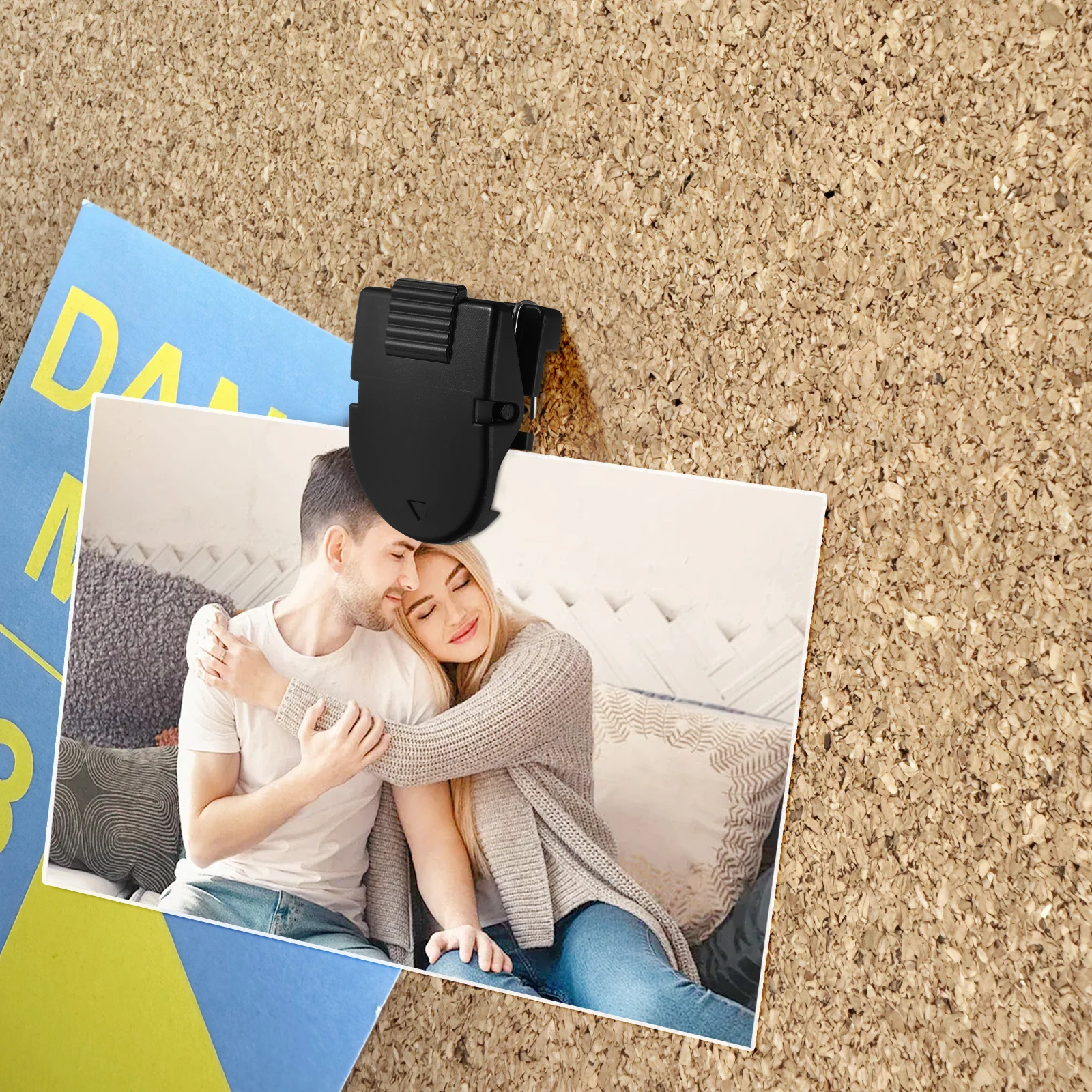 

50 pcs Mini Plastic Clips for Fabric Walls Strong Material Lightweight Portable Paper Craft Binder Memo Hold Photos Notes