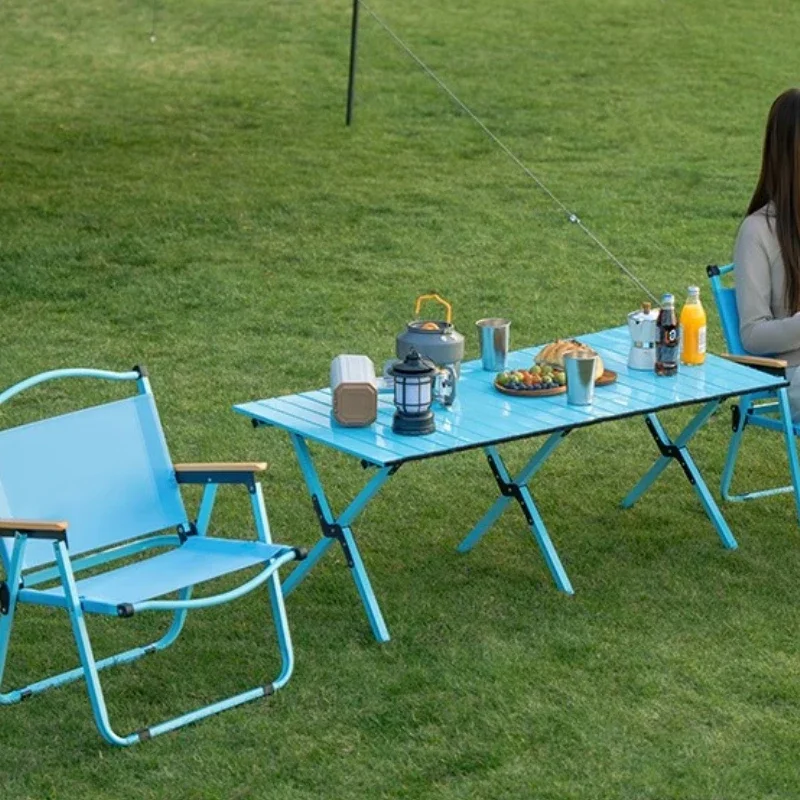 Blue Lounge Outdoor Table Bistro Italian Balcony Lawn Outdoor Table Modern Garden Salon De Jardin Exterieure Patio Furniture