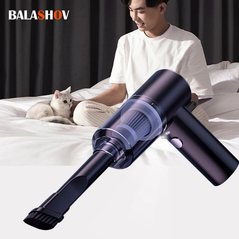 9000Pa Mini Wireless Vacuum Cleaner Portable Handheld Vacuum Cleaner High Power Super Suction Car Home Dual Purpose Rechargeable