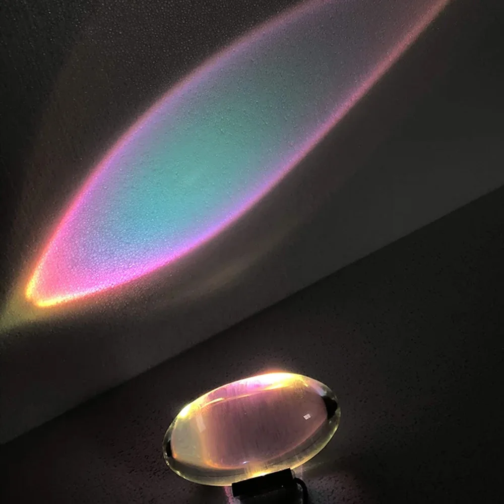 LED Crystal Eye of the Sky Table Lamp Egg-Shaped Projector Night Light Bedside Ambient Lamp Home Decor Valentine’s Day Gift