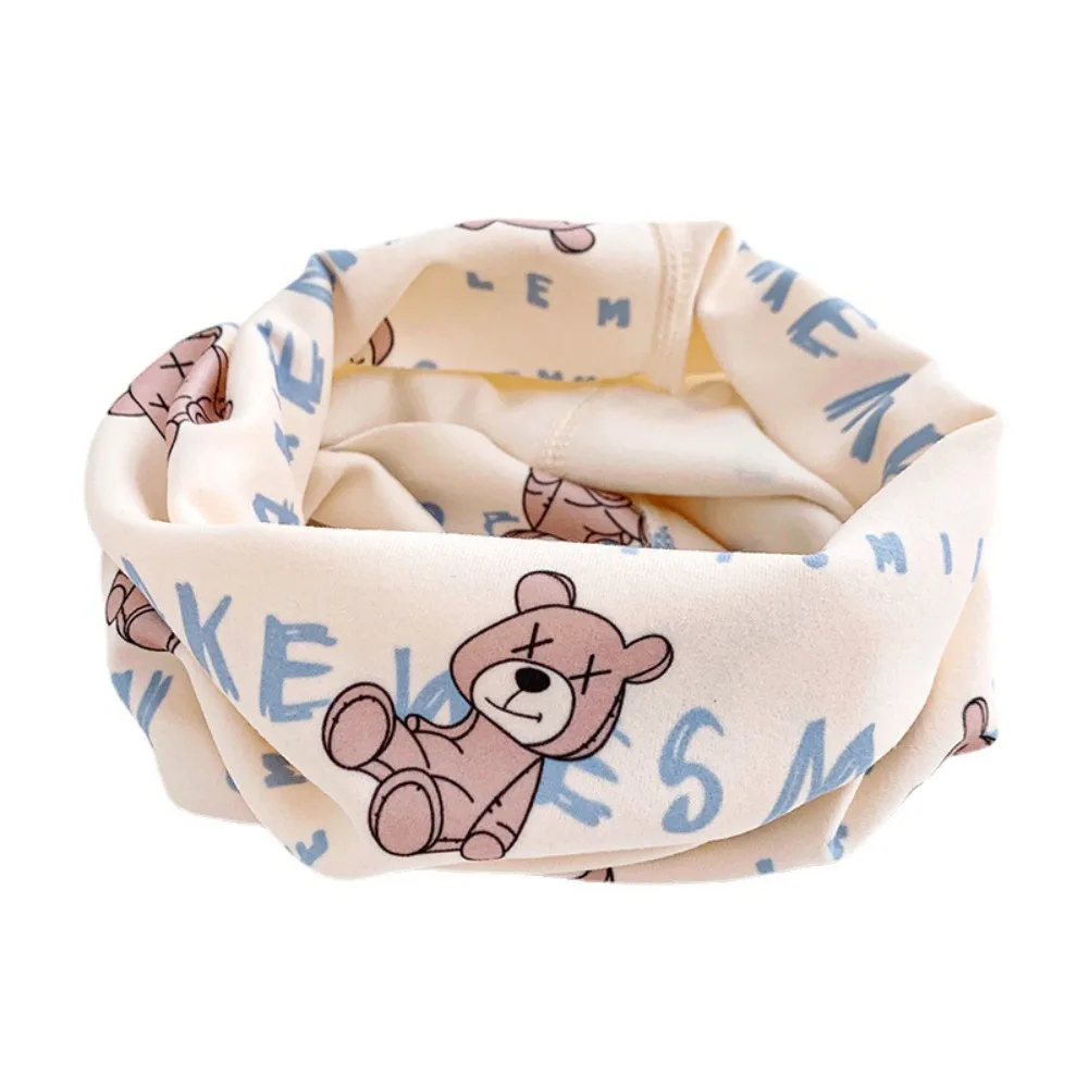 Soft and Skin Friendly 0-12years Winter Kids Scarf Breathable Windproof Baby Neckerchief Cute Scarf Warm Dacron