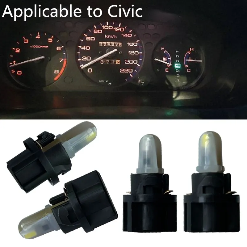 10pcs LEDmodified light T5 74 w1.2W dashboard indicator light,  Applicable to Civic dashboard backlight light cars accessories