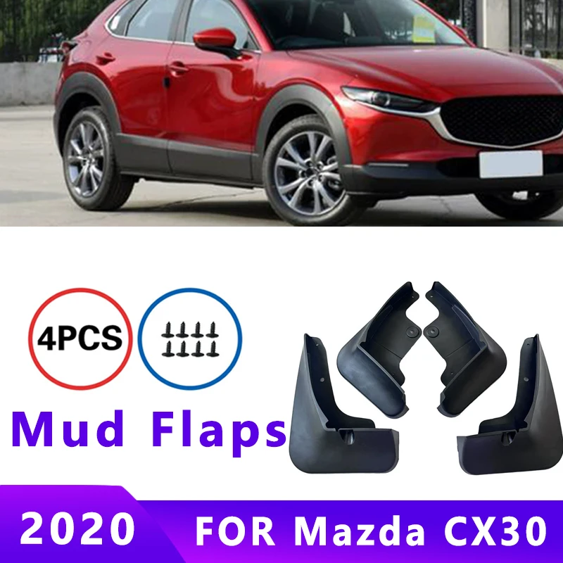 Garde-boue adaptés pour Mazda CX30 2020, garde-boue pour pneus, accessoires anti-éclaboussures, protections de roues 4ps