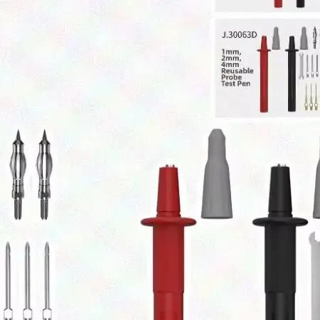 Multimeter P/robes With 4mm Banana Connector And Interchangeable 1mm 2mm Tips For Electrical Measurement Tools