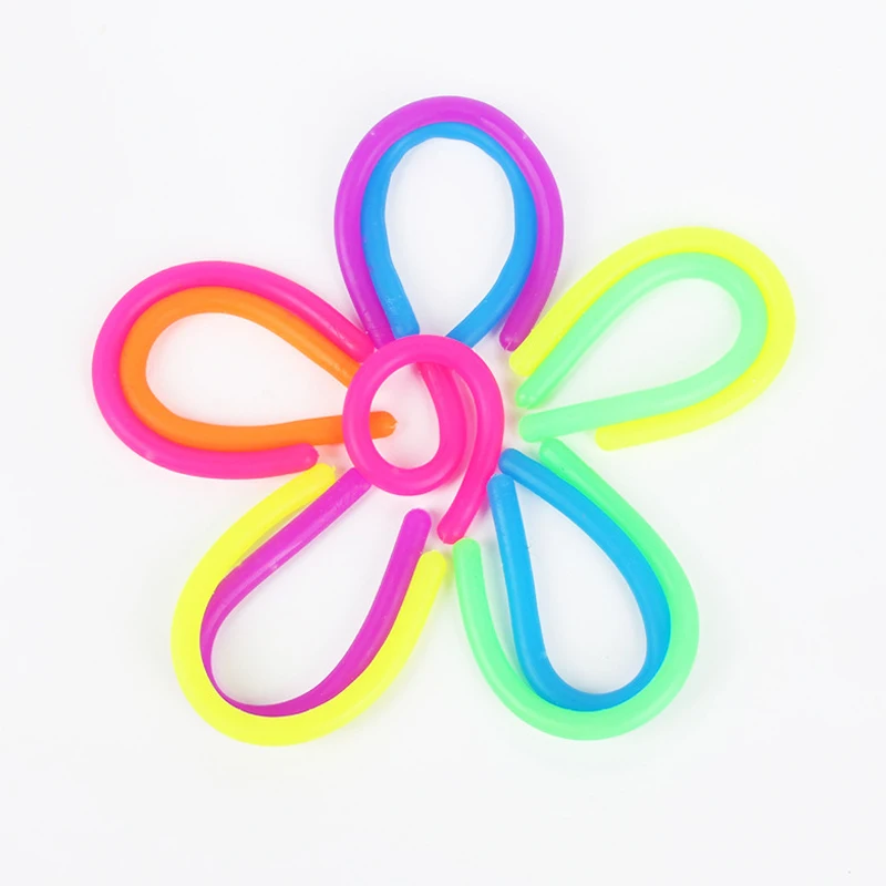 120/60PCS Fidget Stretchy Noodles Sensory Toys For Kids Children Birthday Gifts Party Favors Carnival Treasure Classroom Prizes