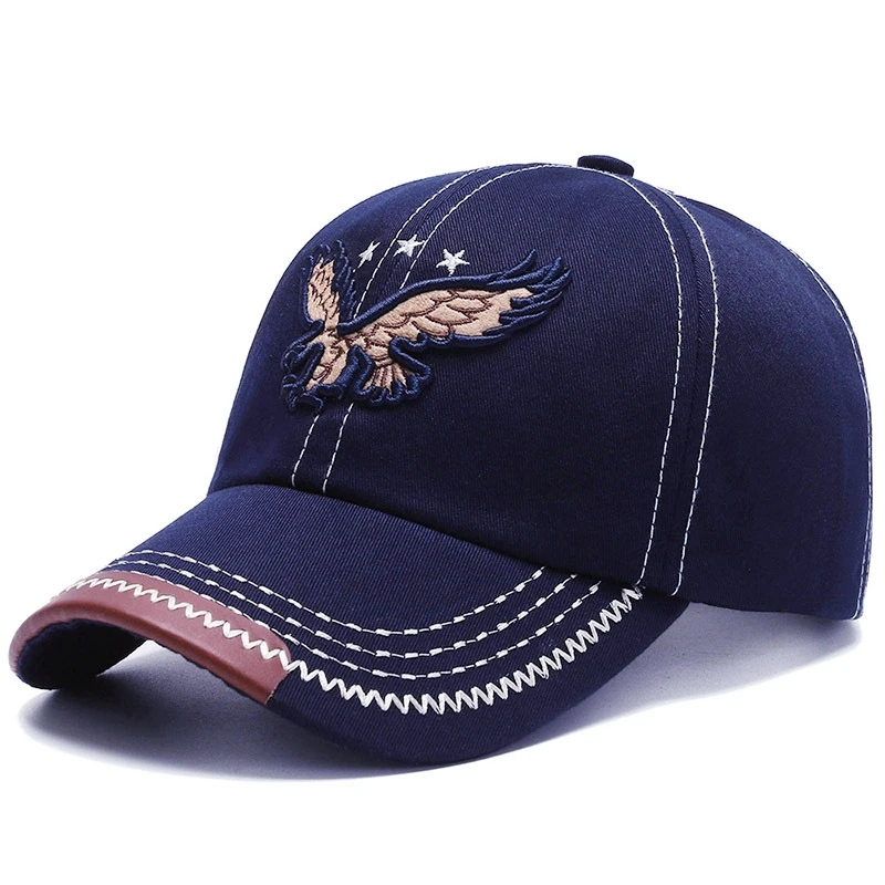 Unisex Baseball Cap 3D Eagle Embroidery Cap Men And Women Outdoor Sports Hats