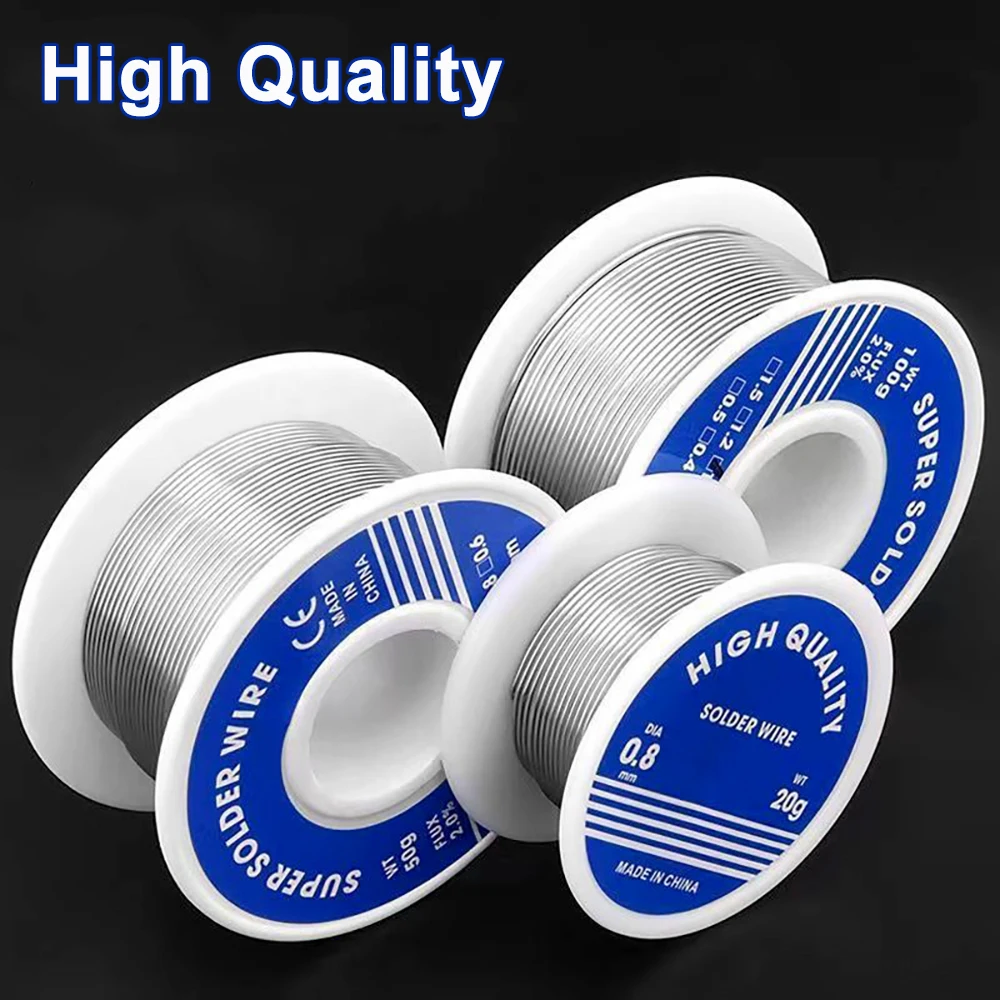 20g 30g Per Roll High Purity Soldering Wire Dia 0.8/1mm Mixed Tin Rosin Core Solder Welding Wire For Electrical Soldering