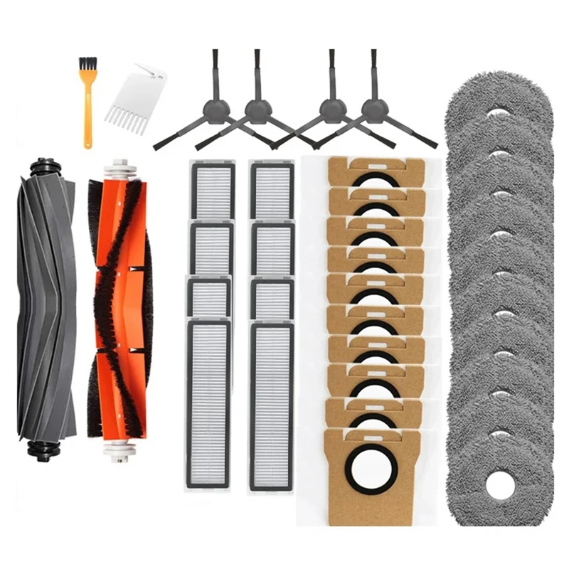 

Для робота-пылесоса Dreame Bot L20 Ultra/X20 Pro, запасные части, основная боковая щетка, фильтр Hepa, швабра, тканевые мешки для пыли