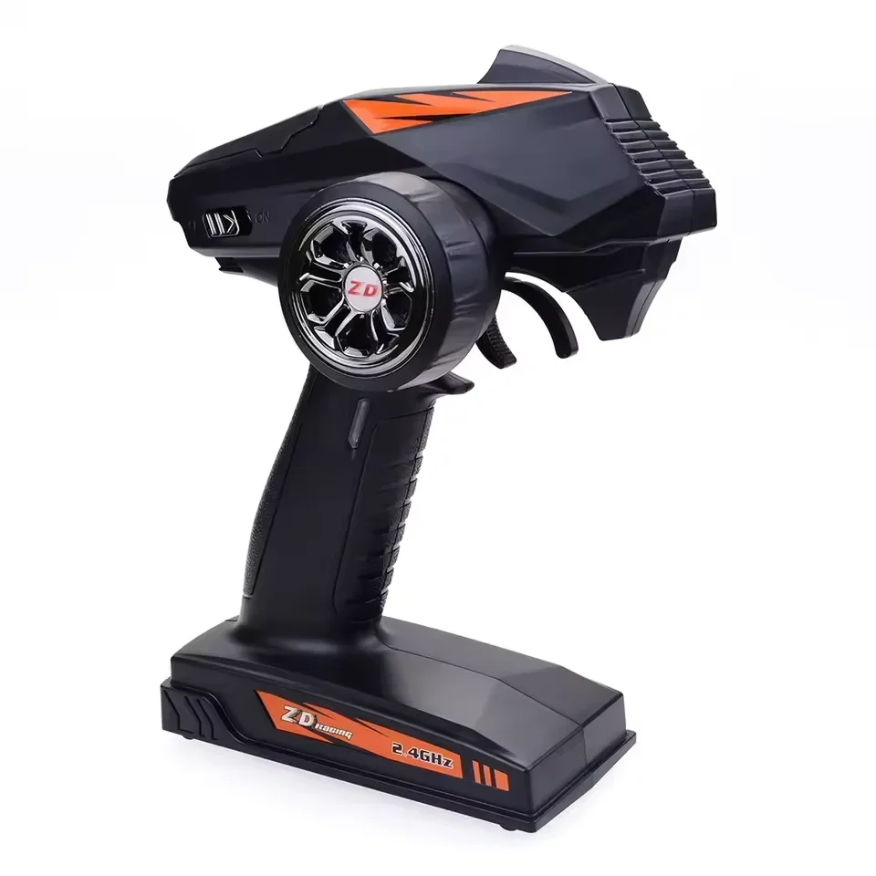 Transmissor e receptor ZD Racing 2,4 GHz 4CH 500M – para carro/barco/tanque RC (compatível com SCX10, TRX4)